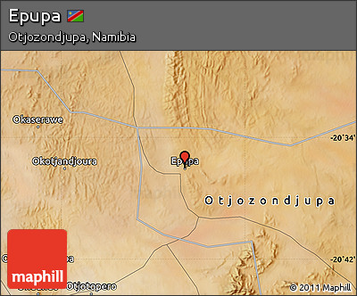 Satellite Map of Epupa