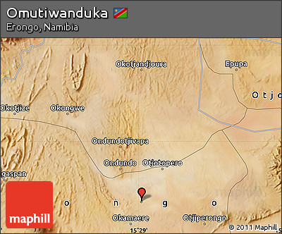 Satellite Map of Omutiwanduka