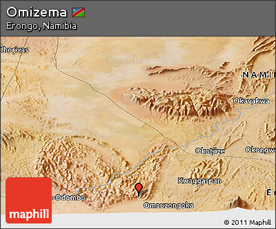 Satellite Panoramic Map of Omizema