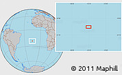 Gray Location Map of the area around 20° 32' 59" S, 15° 13' 29" W