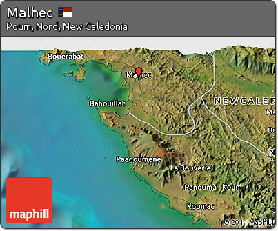 Satellite 3D Map of Malhec