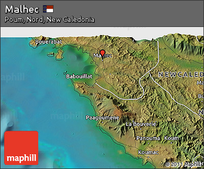 Satellite 3D Map of Malhec