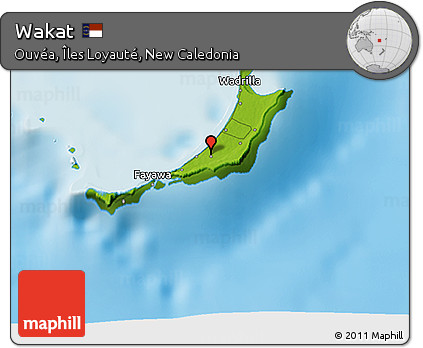 Physical 3D Map of Wakat