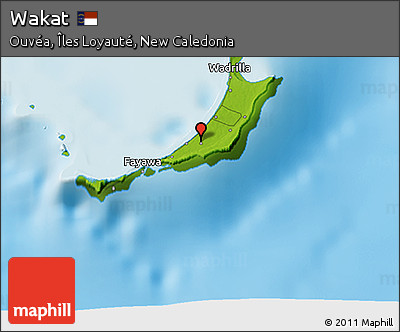 Physical 3D Map of Wakat