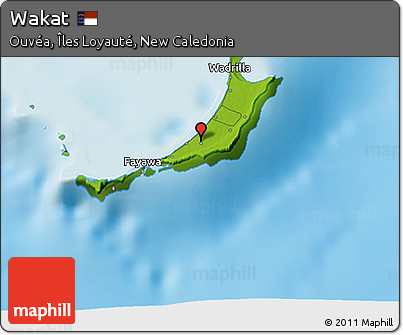 Physical 3D Map of Wakat