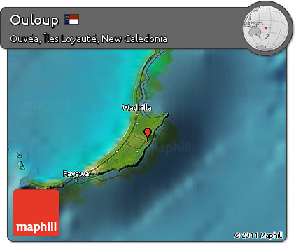 Satellite 3D Map of Ouloup