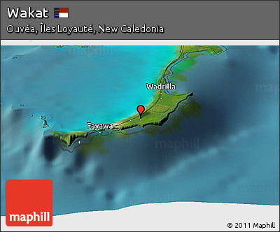 Satellite Panoramic Map of Wakat