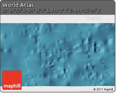 Satellite 3D Map of the Area around 20° 32' 59" S, 173° 28' 29" E