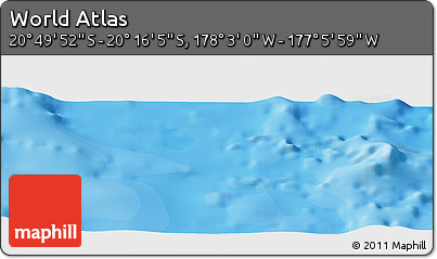 Political Panoramic Map of the Area around 20° 32' 59" S, 177° 34' 29" W