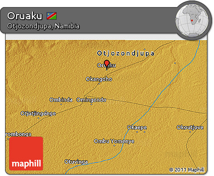 Physical 3D Map of Oruaku