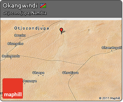 Satellite 3D Map of Okangwindi