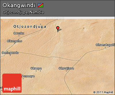 Satellite 3D Map of Okangwindi