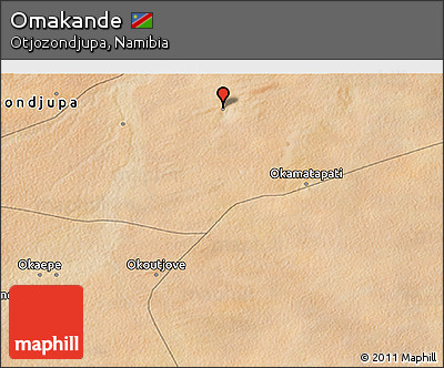 Satellite 3D Map of Omakande