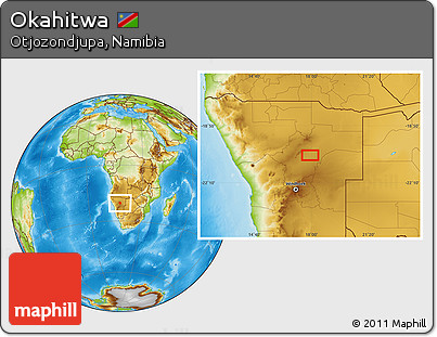 Physical Location Map of Okahitwa
