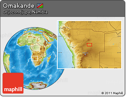 Physical Location Map of Omakande