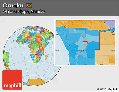 Political Location Map of Oruaku