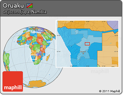 Political Location Map of Oruaku