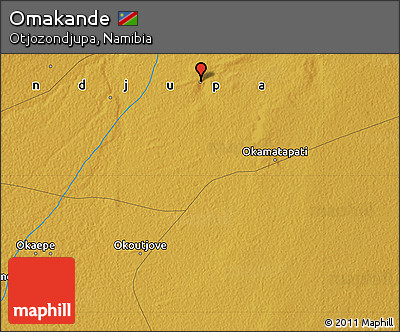 Physical Map of Omakande