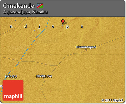Physical Map of Omakande