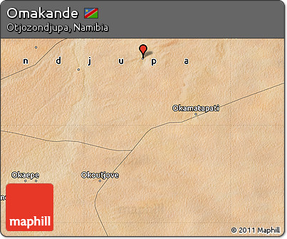 Satellite Map of Omakande