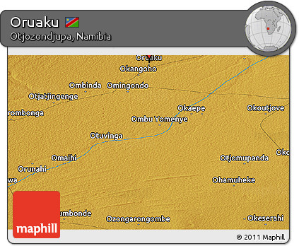 Physical Panoramic Map of Oruaku