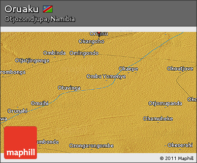 Physical Panoramic Map of Oruaku