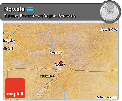 Satellite 3D Map of Ngwala