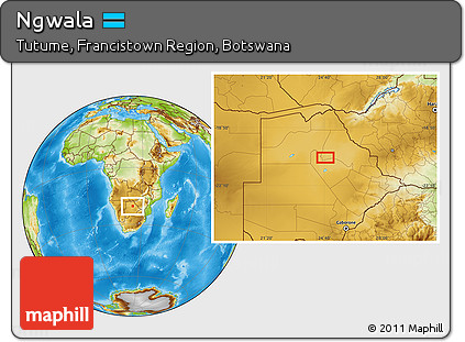 Physical Location Map of Ngwala
