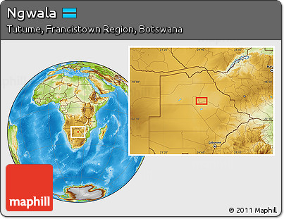 Physical Location Map of Ngwala
