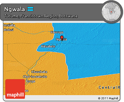 Political Panoramic Map of Ngwala