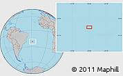 Gray Location Map of the area around 20° 32' 59" S, 27° 58' 30" W
