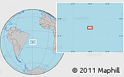 Gray Location Map of the area around 20° 32' 59" S, 28° 49' 30" W