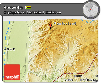 Physical 3D Map of Beswota