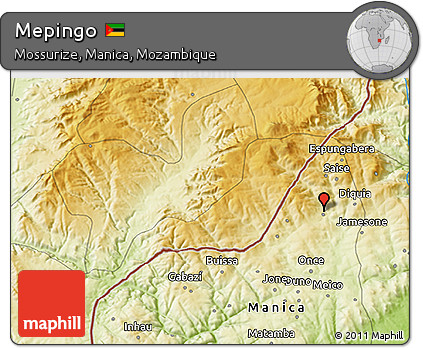 Physical 3D Map of Mepingo