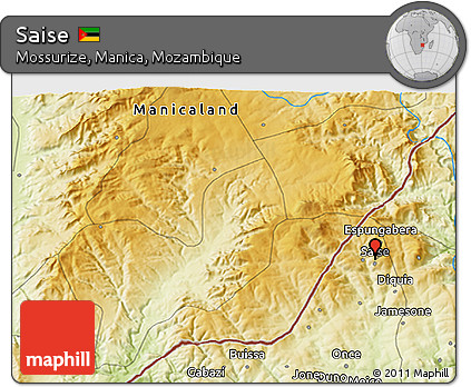 Physical 3D Map of Saise