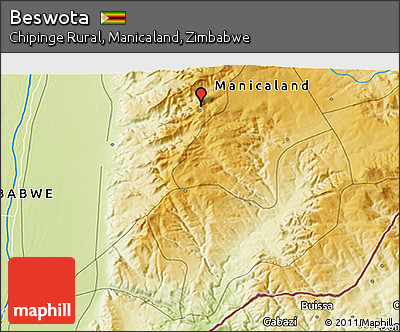 Physical 3D Map of Beswota