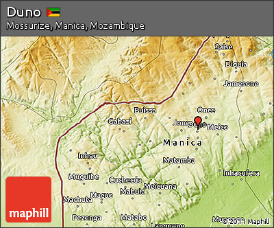 Physical 3D Map of Duno