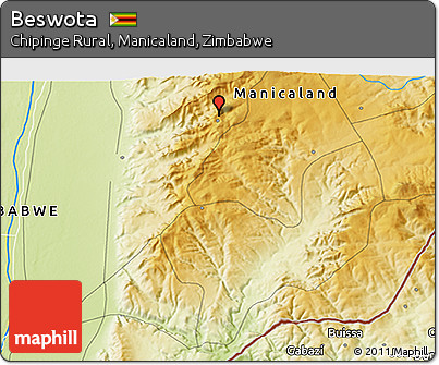 Physical 3D Map of Beswota