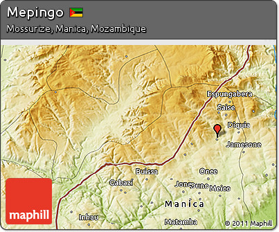 Physical 3D Map of Mepingo