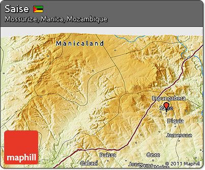 Physical 3D Map of Saise