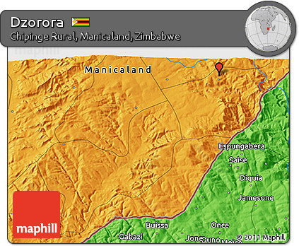 Political 3D Map of Dzorora