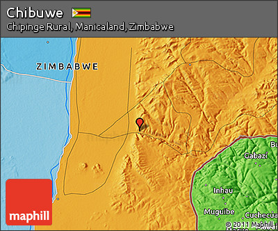 Political 3D Map of Chibuwe