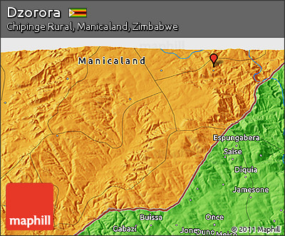 Political 3D Map of Dzorora