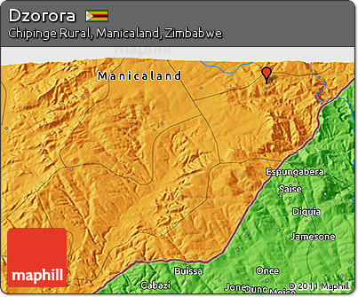 Political 3D Map of Dzorora