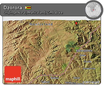 Satellite 3D Map of Dzorora