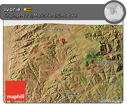 Satellite 3D Map of Ivorie