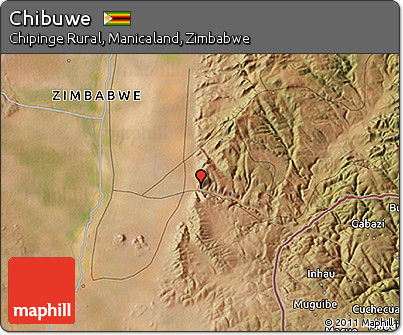 Satellite 3D Map of Chibuwe
