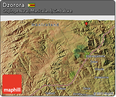 Satellite 3D Map of Dzorora