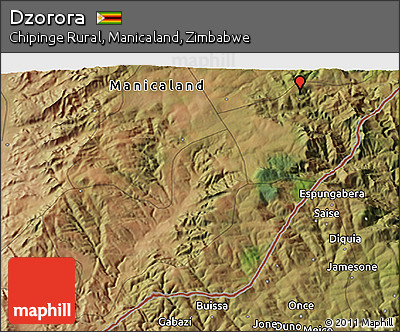 Satellite 3D Map of Dzorora