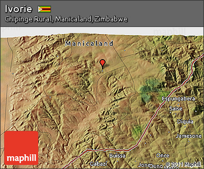 Satellite 3D Map of Ivorie